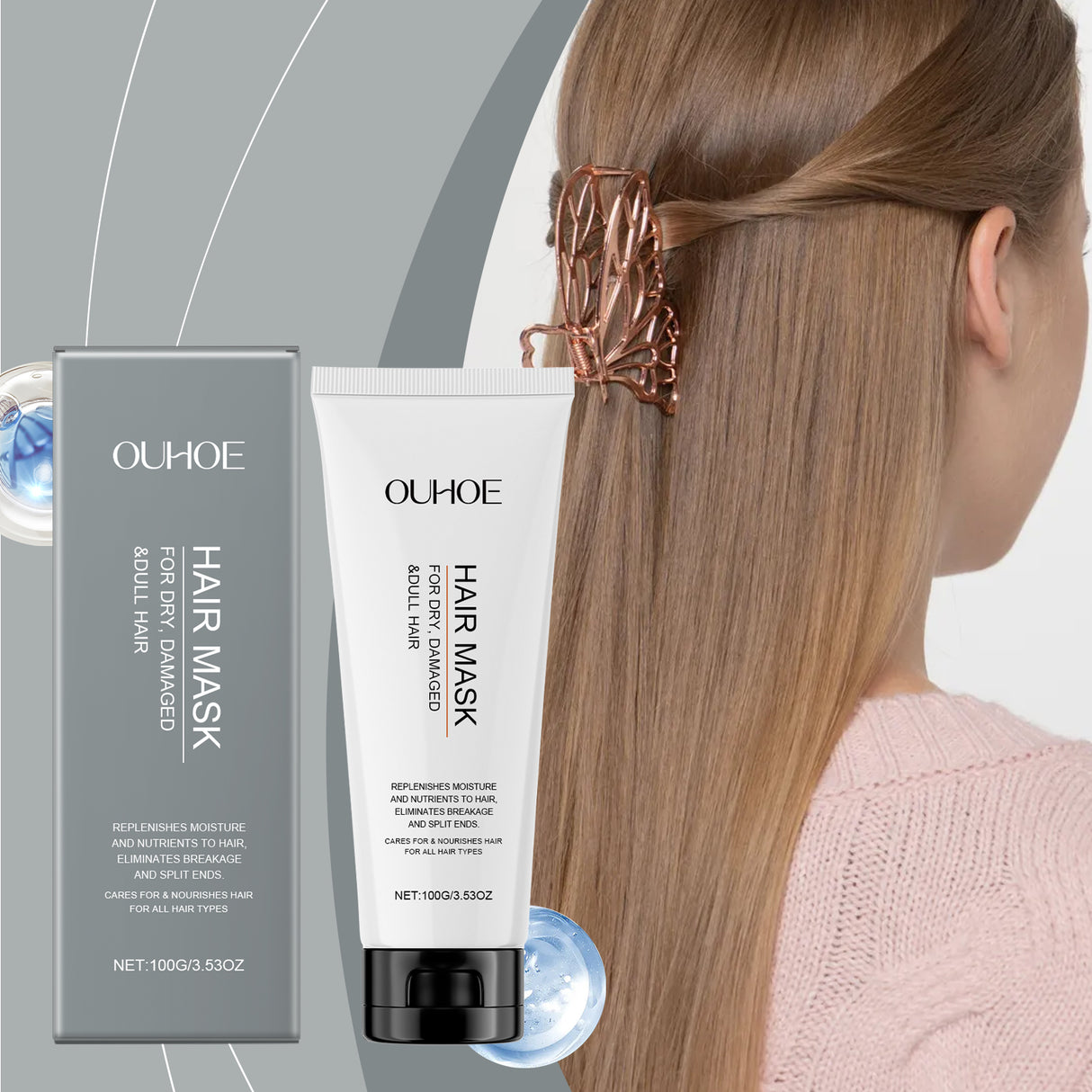 Repair Hair Mask Repair Hair Moisturizing Hair Clean Scalp Natural Fluffy Soft Gloss Hair Mask - V.I.P Digital Presence