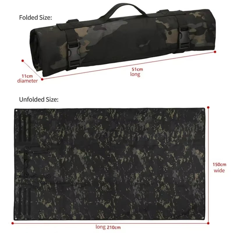 Outdoor non-slip shooting mat: double, portable, tactical, multi-use for training/camping. - V.I.P Digital Presence