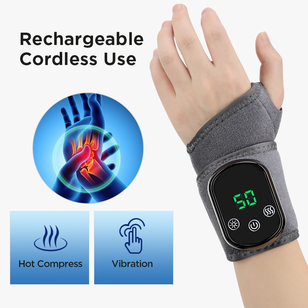 USB Heated Ankle Support with Hot Compress Massage Function Rechargeable Foot Ankle Joint Care and Foot Massager - V.I.P Digital Presence