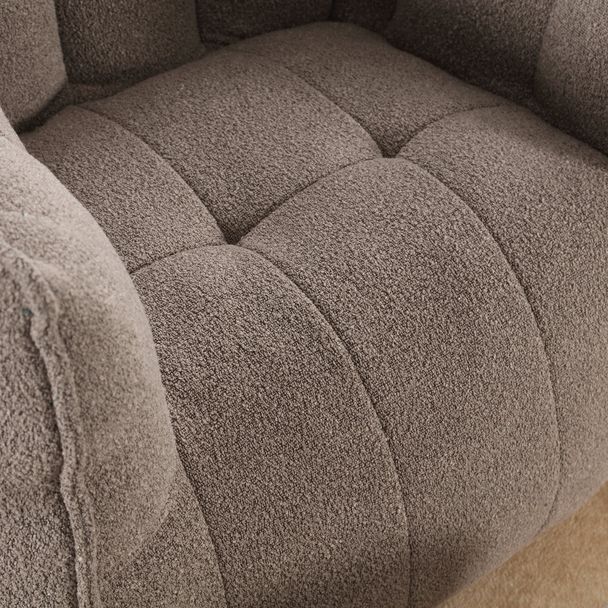Soft Bean Bag Chair with High Resilient Foam(Chips)for living room and bedroom,Comfortable Square Lazy Sofa with Footstool - V.I.P Digital Presence
