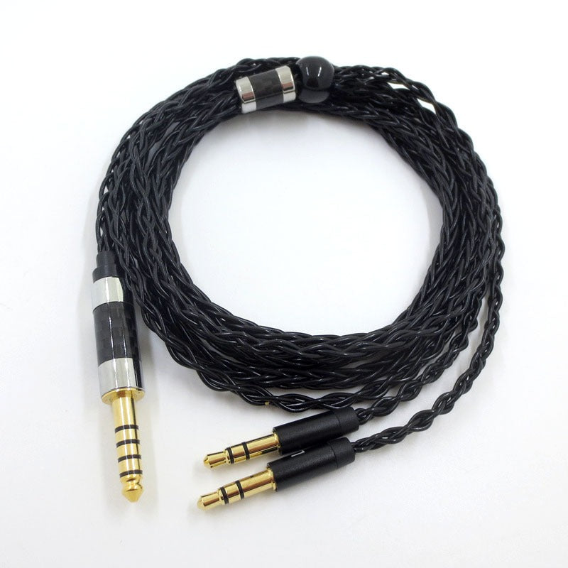Suitable for Tianlong AH-D7100 7200 D600 HIFIMAN dual 3.5mm silver plated balanced headphone cable - V.I.P Digital Presence