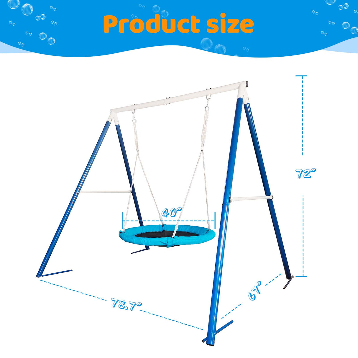 Metal Swing Stand With Saucer Outdoor Playground Metal Swing Set For Kids Outdoor Play Equipment - V.I.P Digital Presence
