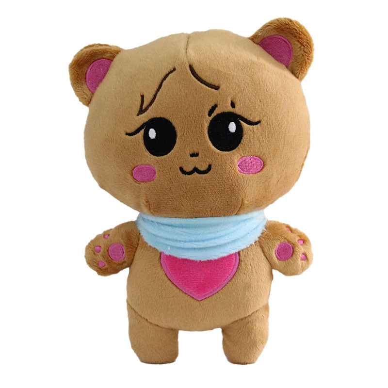 Cute Yellow Duck Bear and Purple Rabbit Plush Dolls