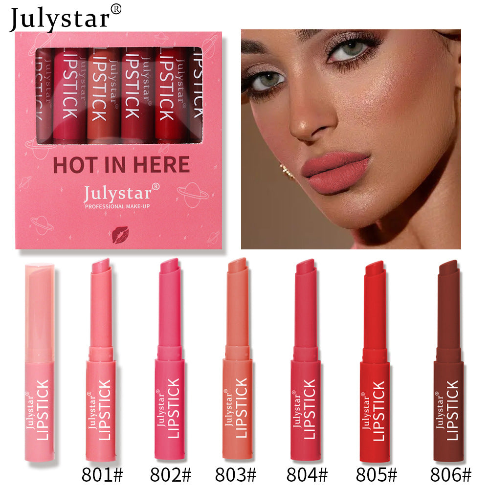 Velvet Foggy Lipstick Cover Box Matte Color Fast Candy Lipstick - V.I.P Digital Presence