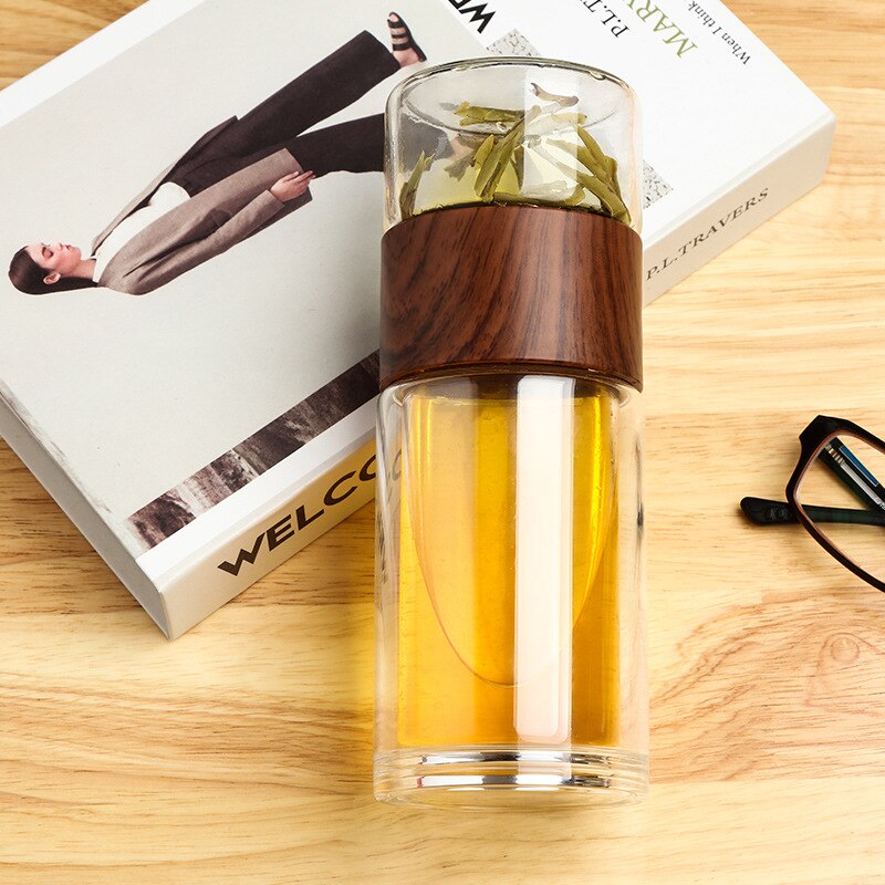 JOUDOO Tea Infuser Filter Double Wall Glass Sport Water Tumbler Portable High-temperature Transparent Water Cup Office Cup 35 - V.I.P Digital Presence