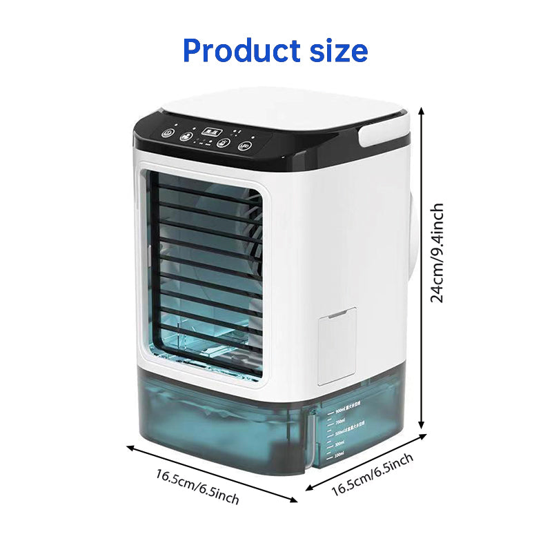 3-speed Portable Mini Air Cooler (900ML Tank) - Fan & Humidifier. For bedroom/office. - V.I.P Digital Presence