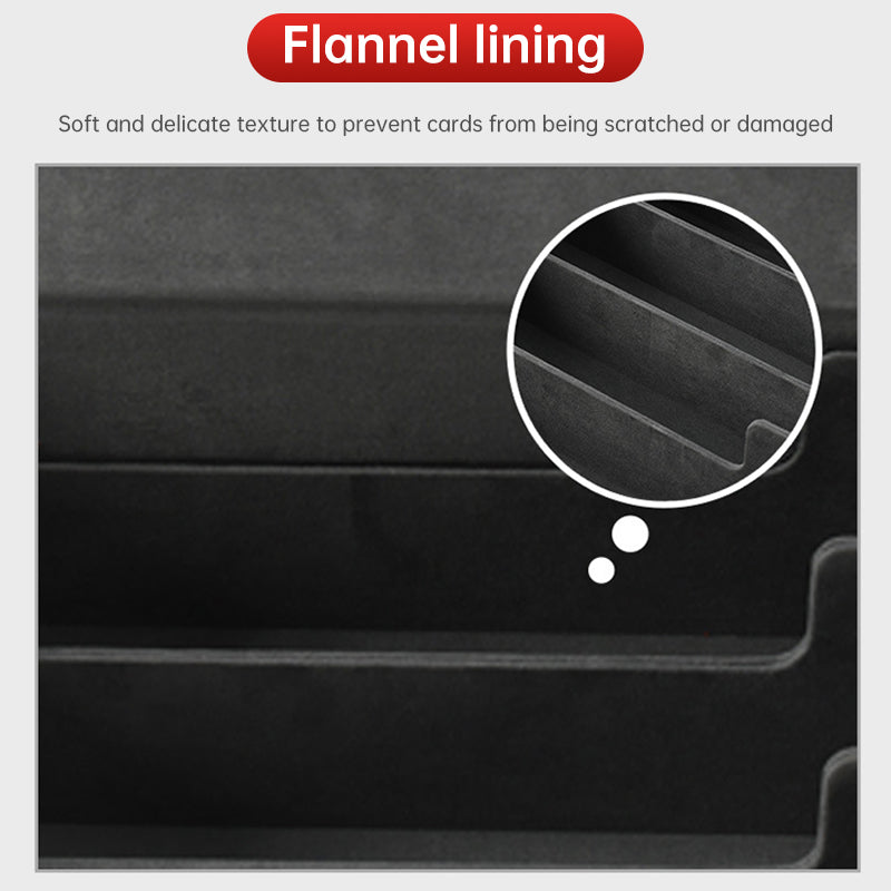 2025 New 4 - Row Card Holder. Large - capacity, Patchwork. Holds 3000+ Naked Cards. PU Leather - V.I.P Digital Presence