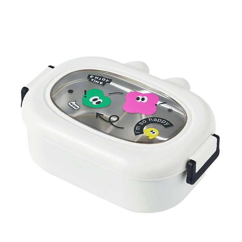 Dopamine can be heated by microwave 304 stainless steel insulation and fresh-keeping compartment lunch box lunch box - V.I.P Digital Presence