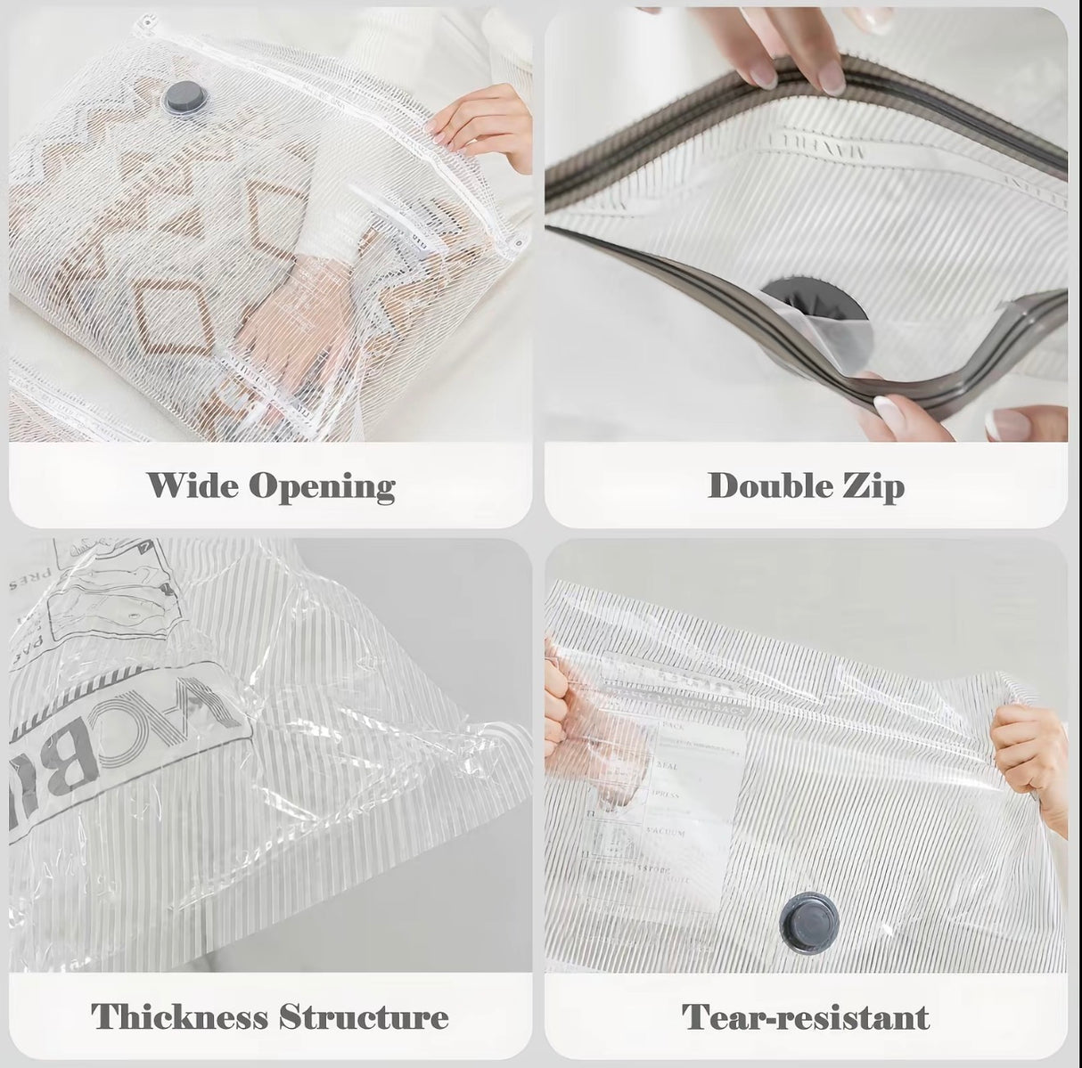 PackVac Travel Storage Bags