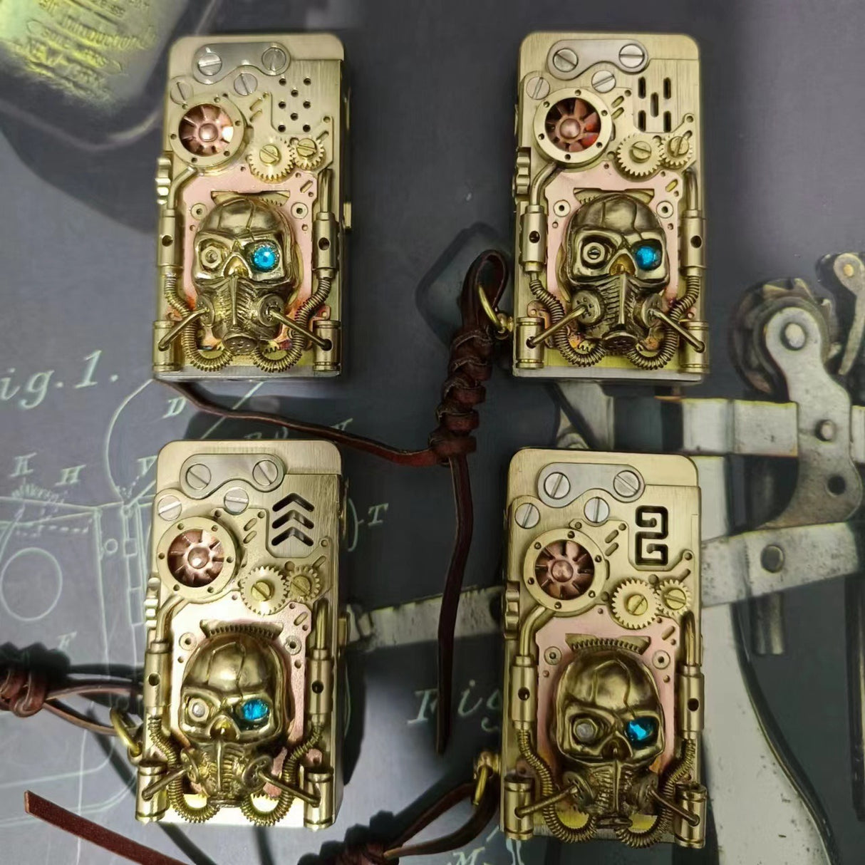 Mechanical armor catapult ignition kerosene lighter Dragon Tongue Aspley Doomsday Hunter punk lighter - V.I.P Digital Presence