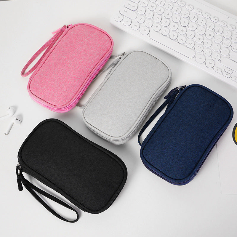 Multi - Functional Digital Accessories Organizer with Multiple - Layer Data Cable Pouch, Dust - proof Headphone Bag and Power Bank Pocket - V.I.P Digital Presence
