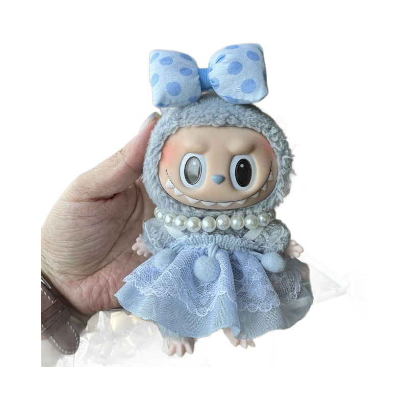 Labbubu Doll 17cm Labbubu Pendant Doll Clothes Accessories Shorts Keychain Air Cotton - V.I.P Digital Presence