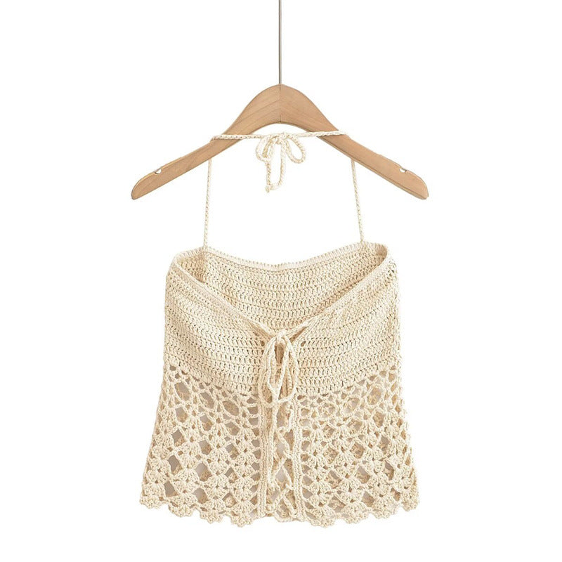 Fashionable and Sexy Hollow-out Short Crochet Strapless Top for Women - V.I.P Digital Presence
