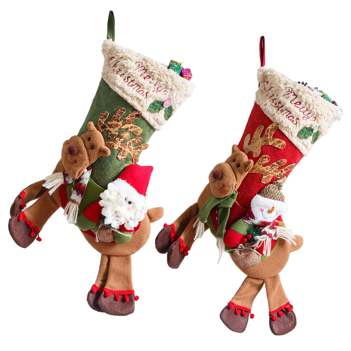 Santa Claus, snowman, deer riding socks, children's Christmas gifts, apple bags, jewelry, Christmas socks - V.I.P Digital Presence