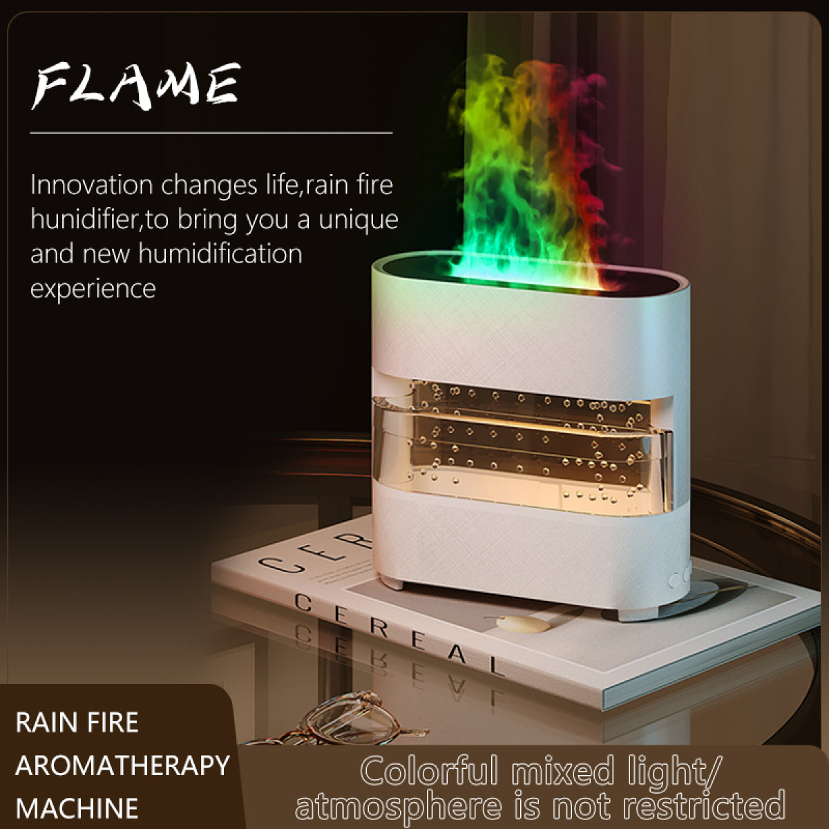 New Products Rain Cloud Fire Humidifier Water Drip Novedades Rain Water Diffuser Fire Flame Humidifier Aroma Diffuser - V.I.P Digital Presence