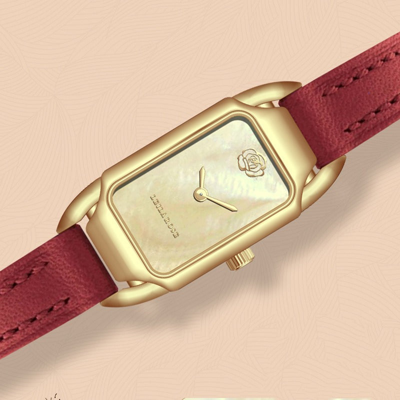 Women's Watch Brand Counter Brand Authentic Fashion Small Square Core Women's Watch Quartz Watch Popular - V.I.P Digital Presence