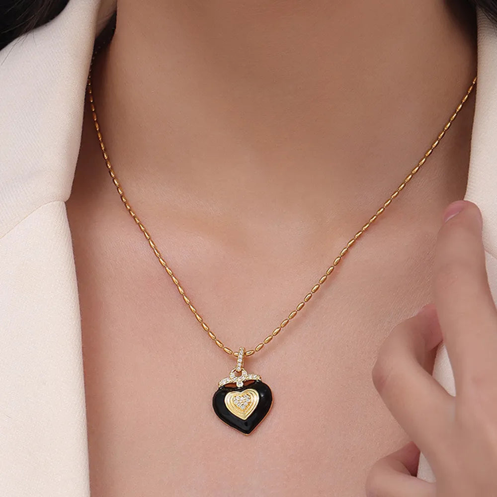 Titanium Steel Heart Shape Necklace - V.I.P Digital Presence