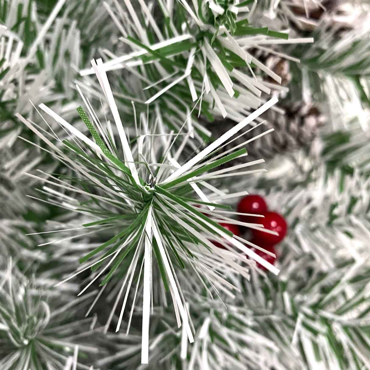 Pre-lit Xmas Tree Artificial Christmas 4-Piece Set,Garland, Wreath and Set of 2 Entrance Trees X-mas - V.I.P Digital Presence