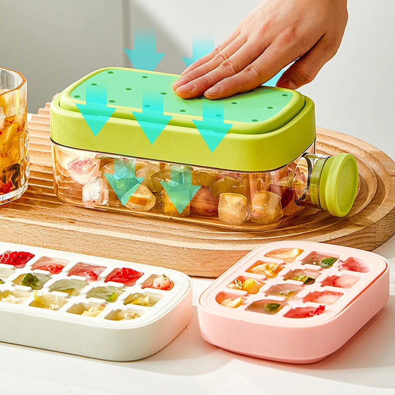 Ice Tray Ice Cube Mold Press Ice Maker With Lid 2-in-1 Ice Cube Bottle Food Grade Ice Making Straw Dual-use Ice Kettle - V.I.P Digital Presence