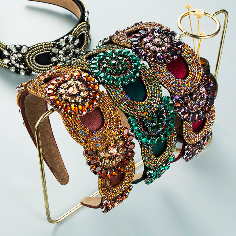 Fashion New Baroque Style Retro Broadside Headband Trendy Street Photography Hair Accessories - V.I.P Digital Presence