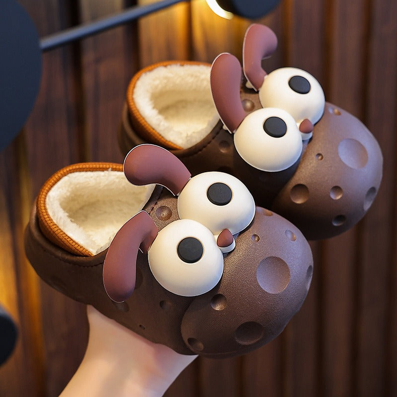 Autumn and winter baby cotton slippers for boys and girls, warm and plush bag with cotton cover and waterproof large, medium, and small children cotton slippers - V.I.P Digital Presence