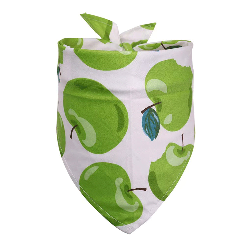 Pet Accessories Summer Pet Drool Towel Fruit Style Pet Scarf Pure Cotton Dog Triangle Scarf - V.I.P Digital Presence