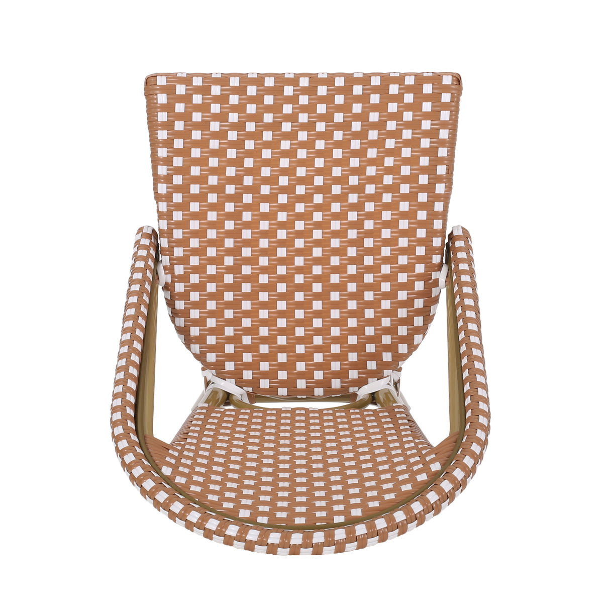 Wicker Bar Stool with Aluminum Frame (Set of 2) - V.I.P Digital Presence