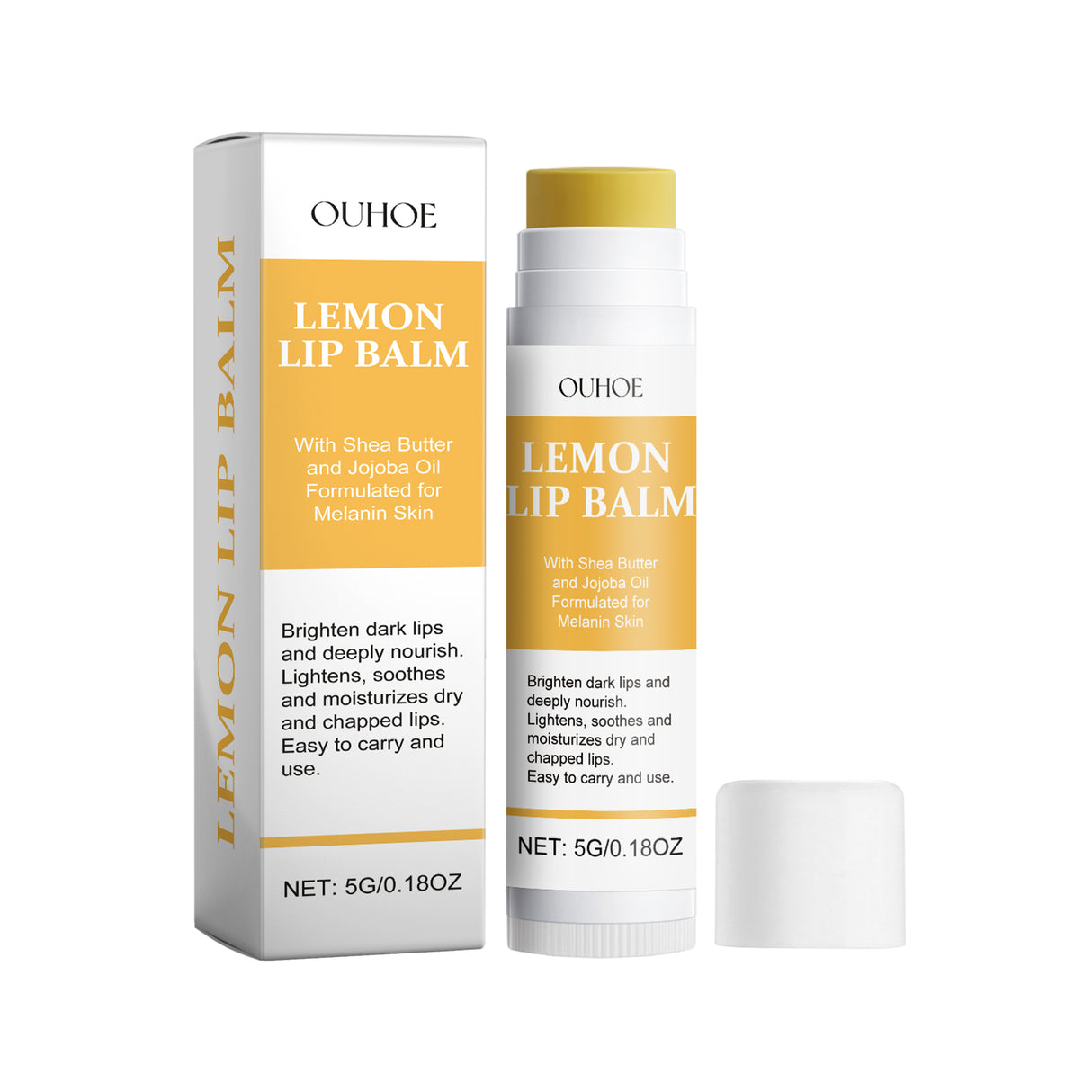 Lemon and Ginger Lip Balm Moisturize and Moisturize with Lemon and Prevent dry and cracking Nourishing Lip Balm - V.I.P Digital Presence