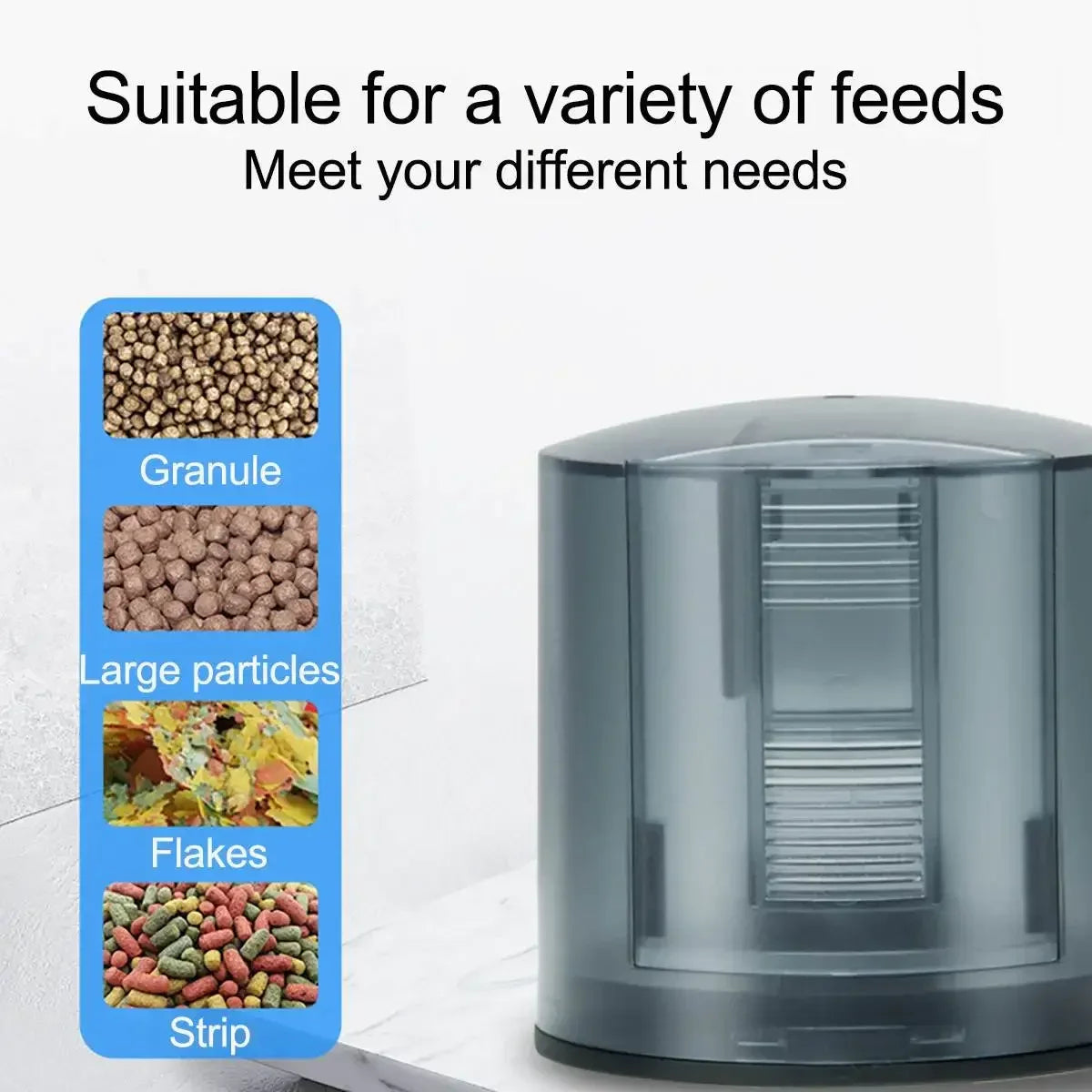 Fish tank feeder intelligent small and large capacity aquarium koi goldfish timed automatic fish feeder - V.I.P Digital Presence
