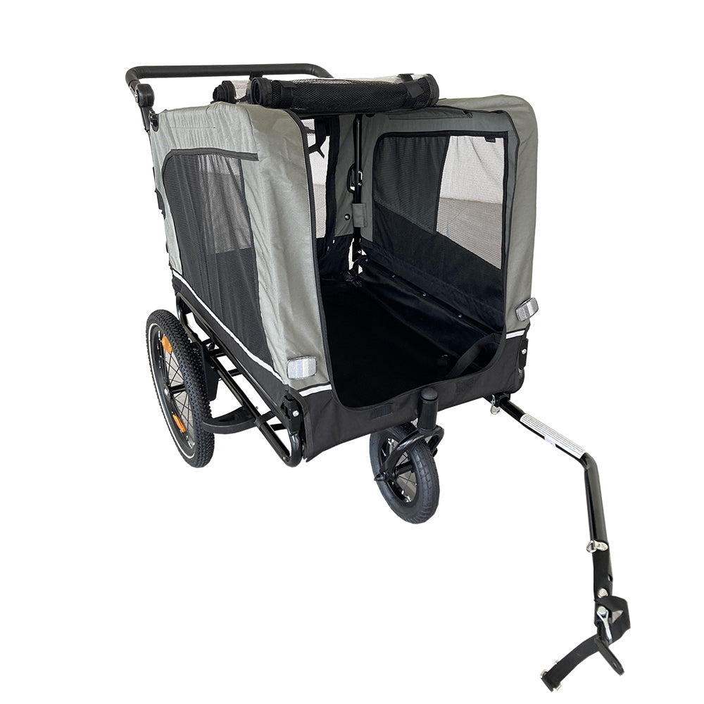 Outdoor Heavy Duty Foldable Utility Pet Stroller Dog Carriers Bicycle Trailer - V.I.P Digital Presence