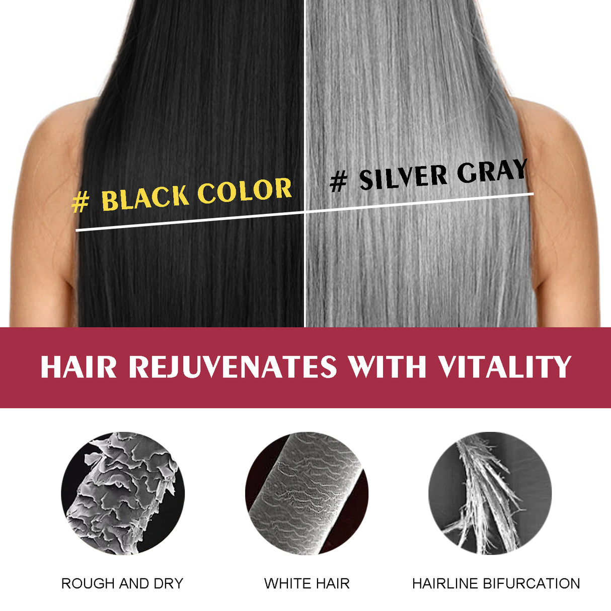 Black Hair Shampoo Series, Gentle, Non-Irritating And Moisturizing Scalp Easily Changing Color Hair Shampoo - V.I.P Digital Presence
