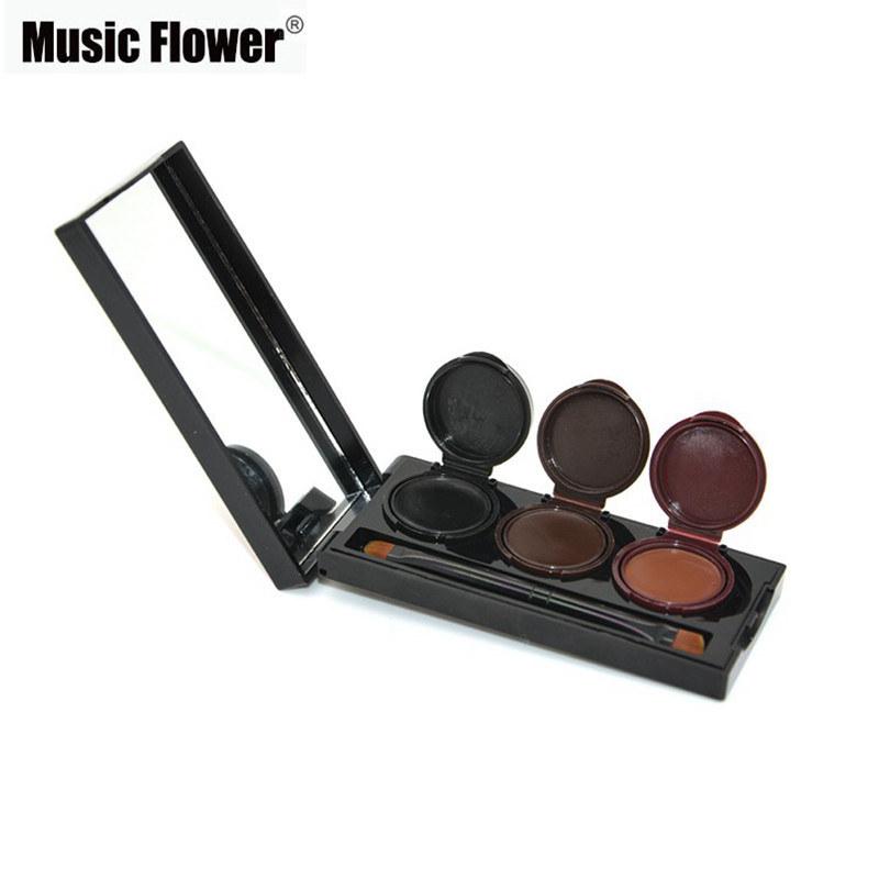 Music Flower Brand Makeup Eyeliner Gel & Eyebrow Powder Palette Waterproof Lasting Smudgeproof Cosmetics Eye Brow Enhancers - V.I.P Digital Presence