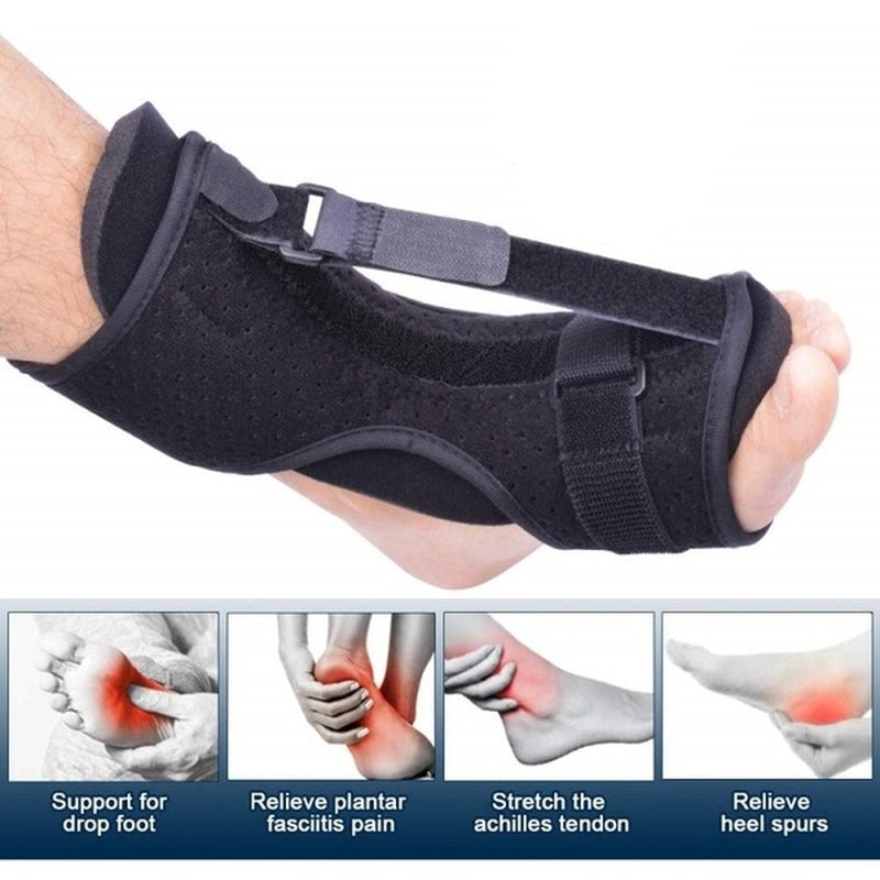Adjustable Plantar Fasciitis Night Splint Foot Drop Orthotic Brace Elastic Dorsal Night Splint - V.I.P Digital Presence