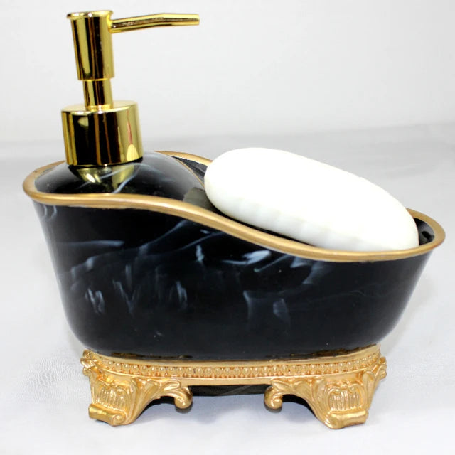 European Liquid Soap Bottle Resin Bathtub Shape Bathroom Sanitizer Bottles Shampoo Shower Gel Wristband Dispenser Accessories - V.I.P Digital Presence