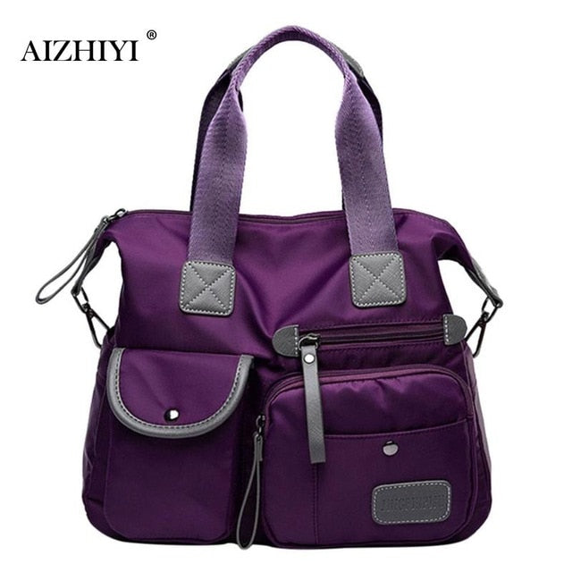 Multiuse Women Waterproof Handbag Nylon Tote Fashion Messenger Crossbody Bags for Women Top-Handle Shoulder Purse Travel Bag - V.I.P Digital Presence