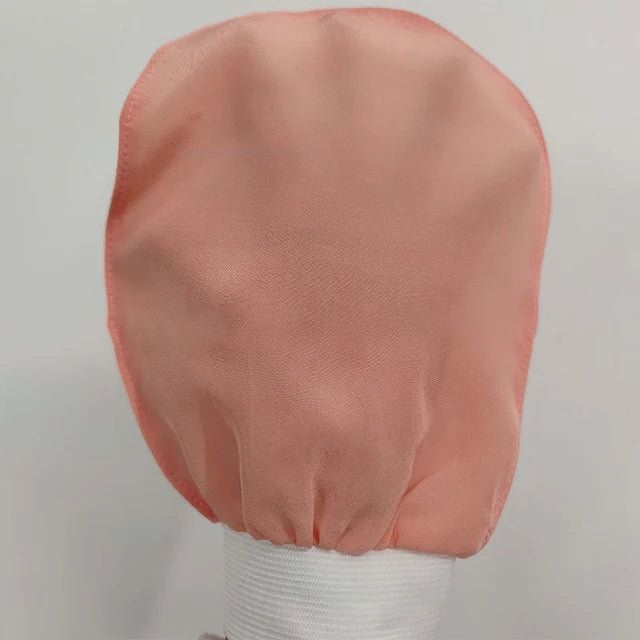 Silk exfoliating face wash and beauty towel, soft and exfoliating, bath and scrubbing, silk bath and face wash gloves - V.I.P Digital Presence