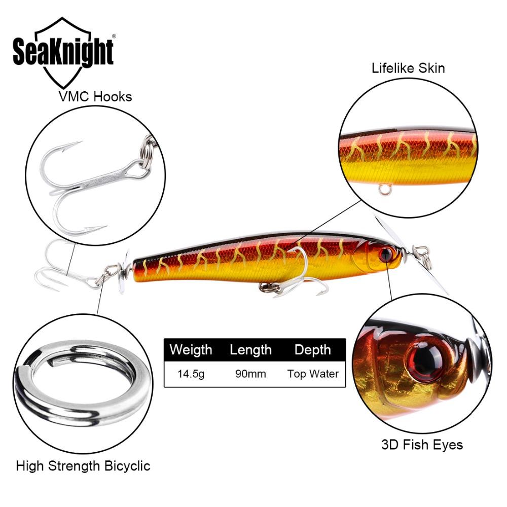 Señuelo de pesca tipo lápiz SeaKnight SK034 (1 unidad, 14,5 g, 90 mm)