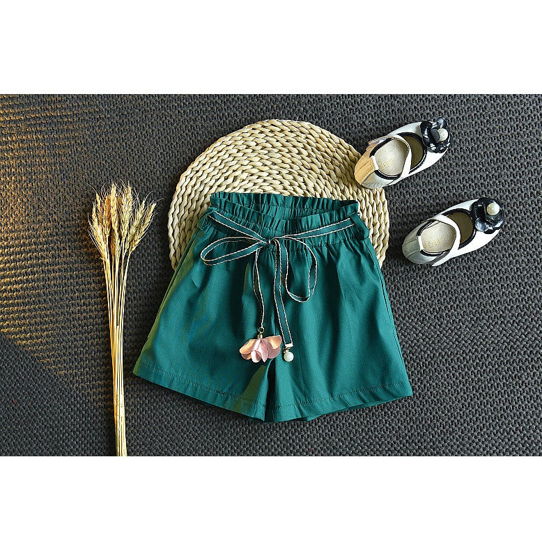 Children's Summer Korean Version Of The Girls' Suit Lace Sleeveless Tops Female Baby Loose Shorts Two-Piece - V.I.P Digital Presence