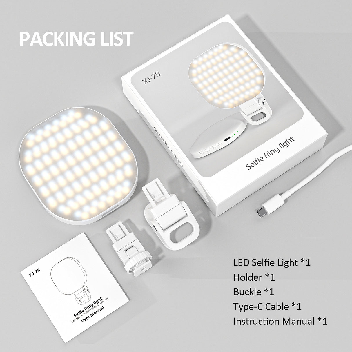 Mobile phone fill light, live broadcast ring light, computer laptop photography light, LED video conference fill light - V.I.P Digital Presence