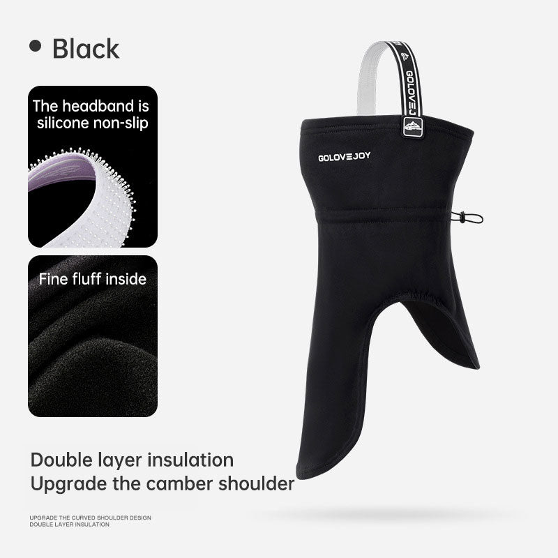 Winter skiing face mask men and women outdoor riding hanging ear mask headscarf windproof cold plus cashmere warm neck guard - V.I.P Digital Presence