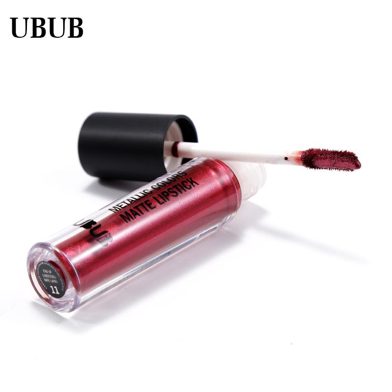 UBUB 12 Colors Glitter Metallic Lip Gloss Matte Waterproof Lip Stick Moisturizing Liquid Lipstick Makeup Cosmetic - V.I.P Digital Presence