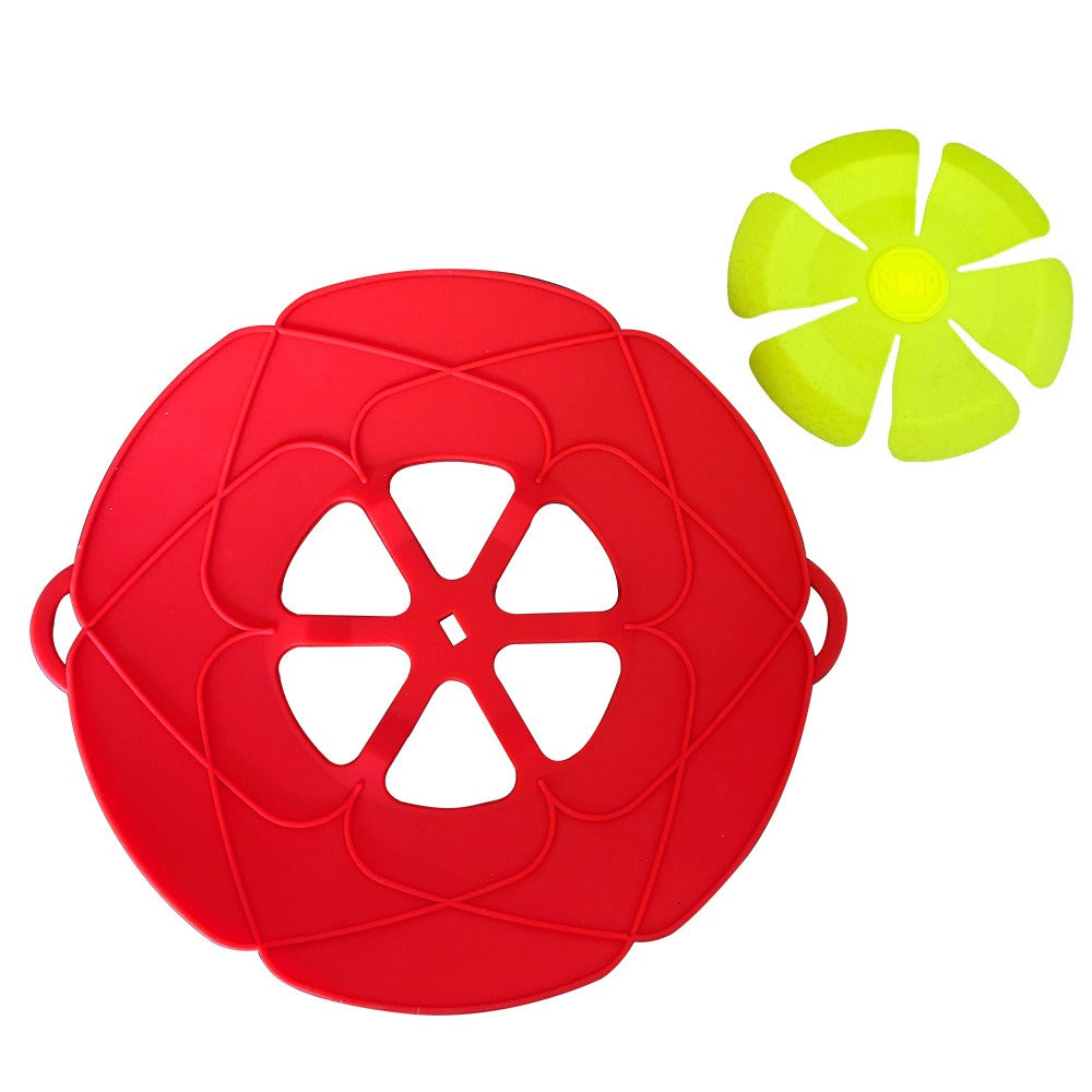 Silicone spill proof lid for household kitchens dust-proof splash proof boiling proof silicone lid flower shaped spill - V.I.P Digital Presence