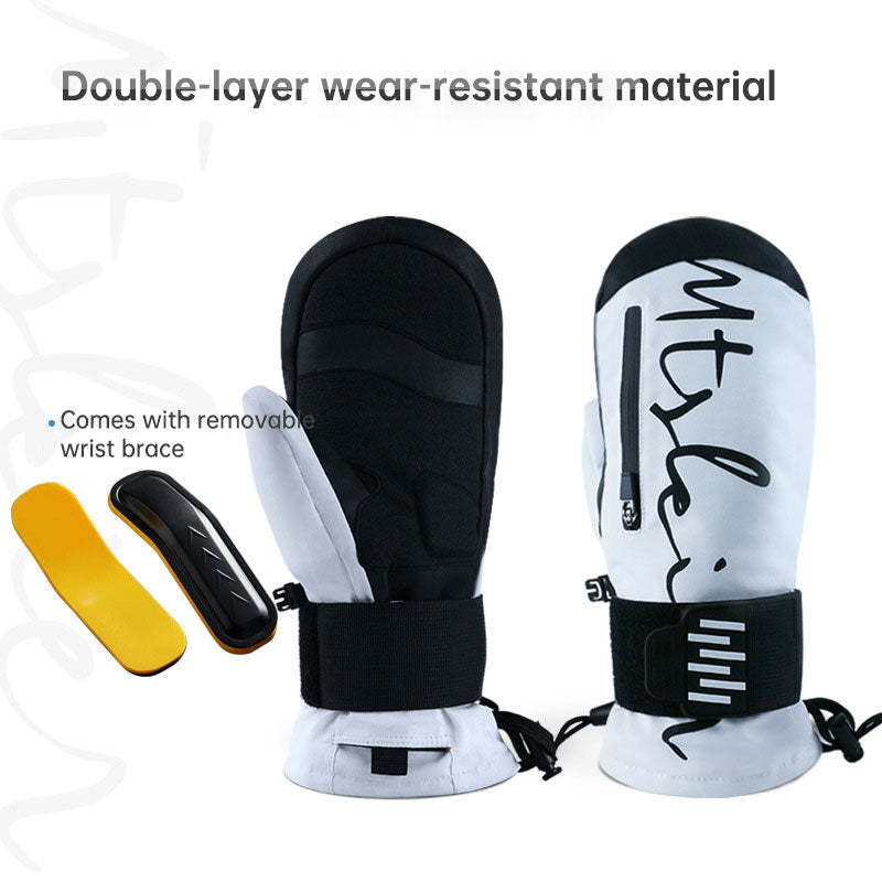 Snow season built-in wrist ski gloves men and women veneer to keep warm and shock absorption touch screen ski gloves - V.I.P Digital Presence
