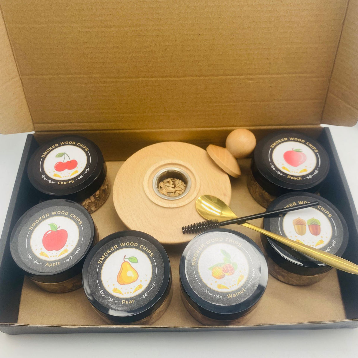 Solid wood wine barrel smoker bar whiskey seasoning tool smoked wine barrel set - V.I.P Digital Presence