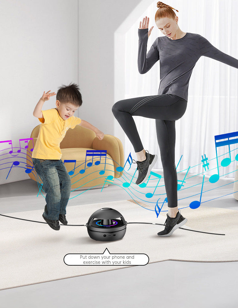 Smart Rope Skipping Machine Smart Jump Rope Machine 10-level Speed Adjustment Led Seven-color Light Wireless Music Function - V.I.P Digital Presence