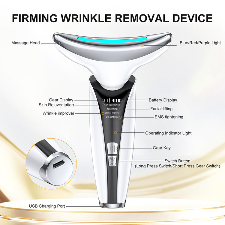 Hot Sell Skin Rejuvenation Tightening Anti-aging Face Neck Lifting Massager Led Photon Therapy Face And Neck Lifting Device - V.I.P Digital Presence