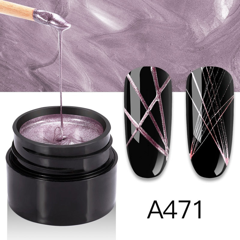 ROSALIND Gel Spider Line For Nails Art Gel Polish UV Colors Painting Gel Nail Polish Spider Gel Lacquer Web Stickers Gel Polish - V.I.P Digital Presence