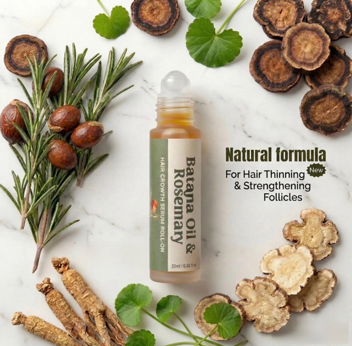 HerbalRoot Batana Serum Roll-On