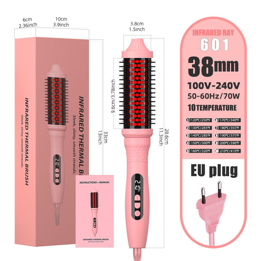 Infrared curling iron multifunctional straightener 2-in-1 straight hair comb curling iron dual-purpose electric heating comb - V.I.P Digital Presence