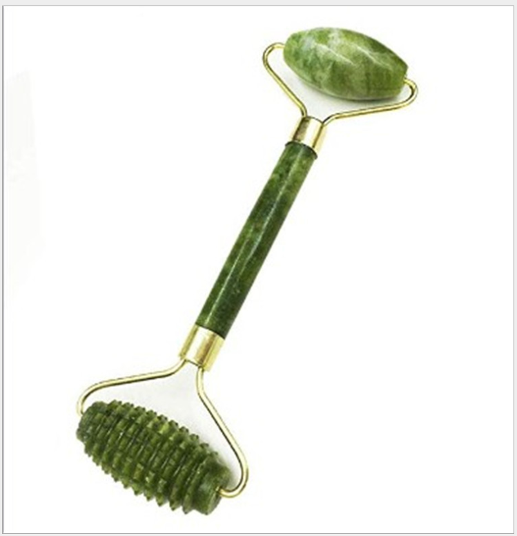 Double Head Facial Massage Roller Jade Face Slimming Body Head Neck Nature a Device Drop Shipping - V.I.P Digital Presence